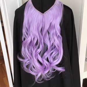Hair Extension, 18”, Curly Lavender Synthetic